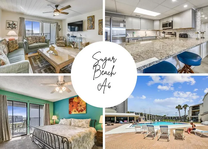 Sugar Beach A6-Lovely 4 Bedroom 3 Bath Condo, Sleeps 11, Free Beach Chairs 2021! Condo